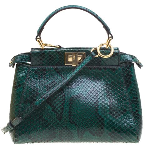 fendi mini peekaboo python price|fendi peekaboo bag dimensions.